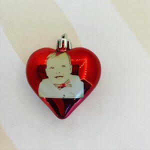 Kerstbal hart vorm