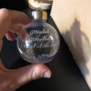 Kerstbal doorzichtig