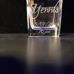 Theelicht glas vierkant