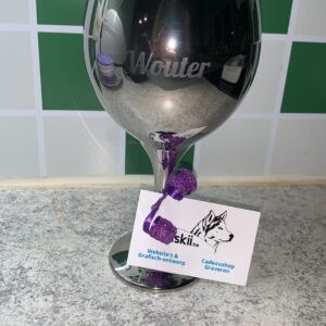 Gin glas met spiegeleffect