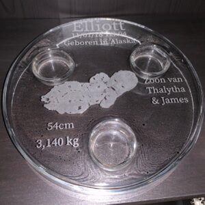 theelicht-houder voor 3 theelichtjes