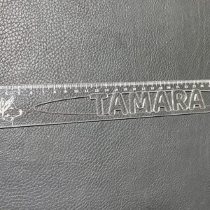 Meetlat plexiglas uitgesneden