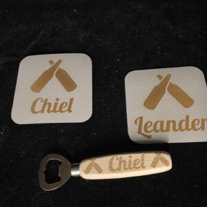 Onderzetter leer (set van 2stuks)