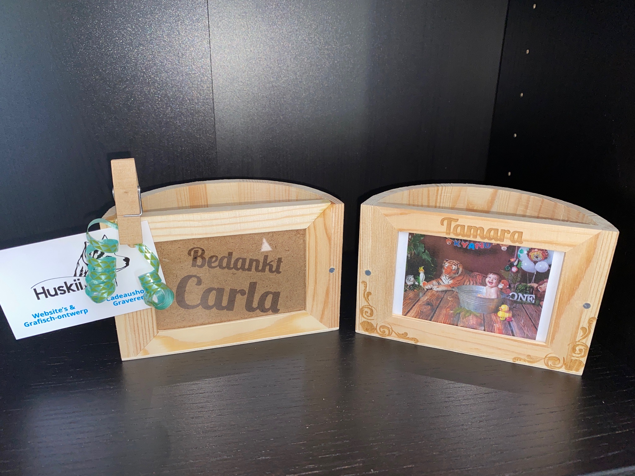 Pennenhouder met vakje voor foto