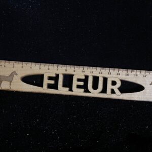 Meetlat hout uitgesneden