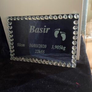 Spiegel met steentjes