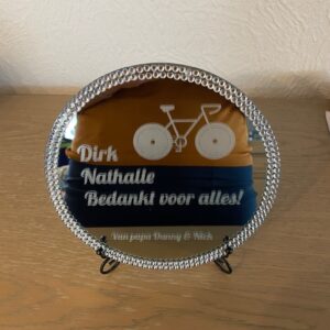 Spiegel rond met steentjes